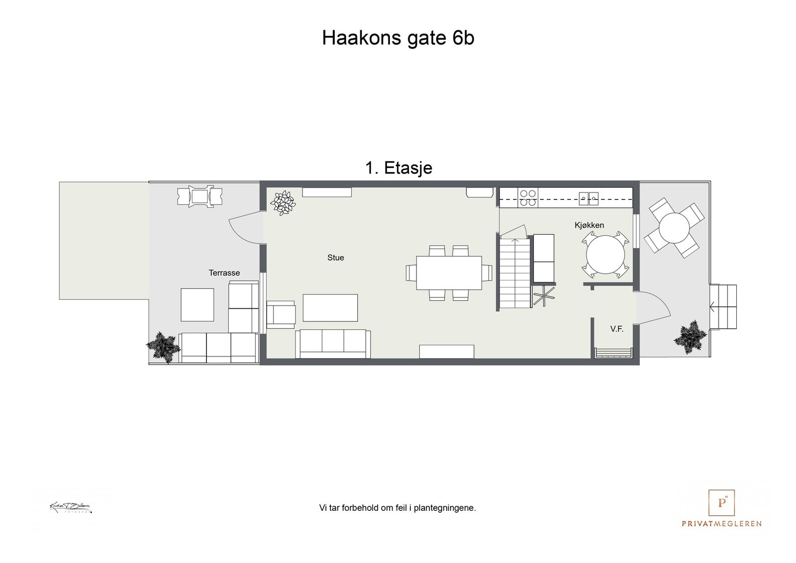 Plantegning 1. etasje Galleribilde