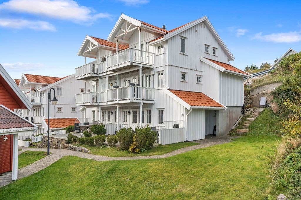 Leiligheten ligger flott til i toppen av bygget Galleribilde