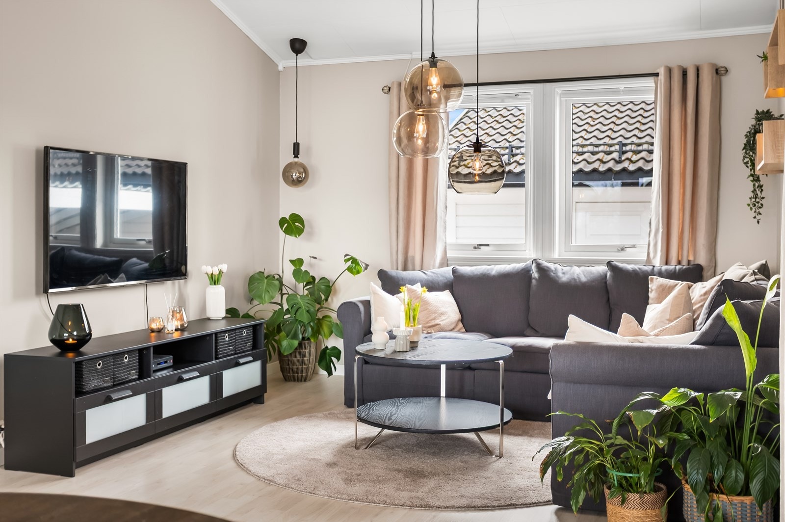 En fleksibel stue som enkelt kan møbleres etter egne ønsker og behov. Galleribilde