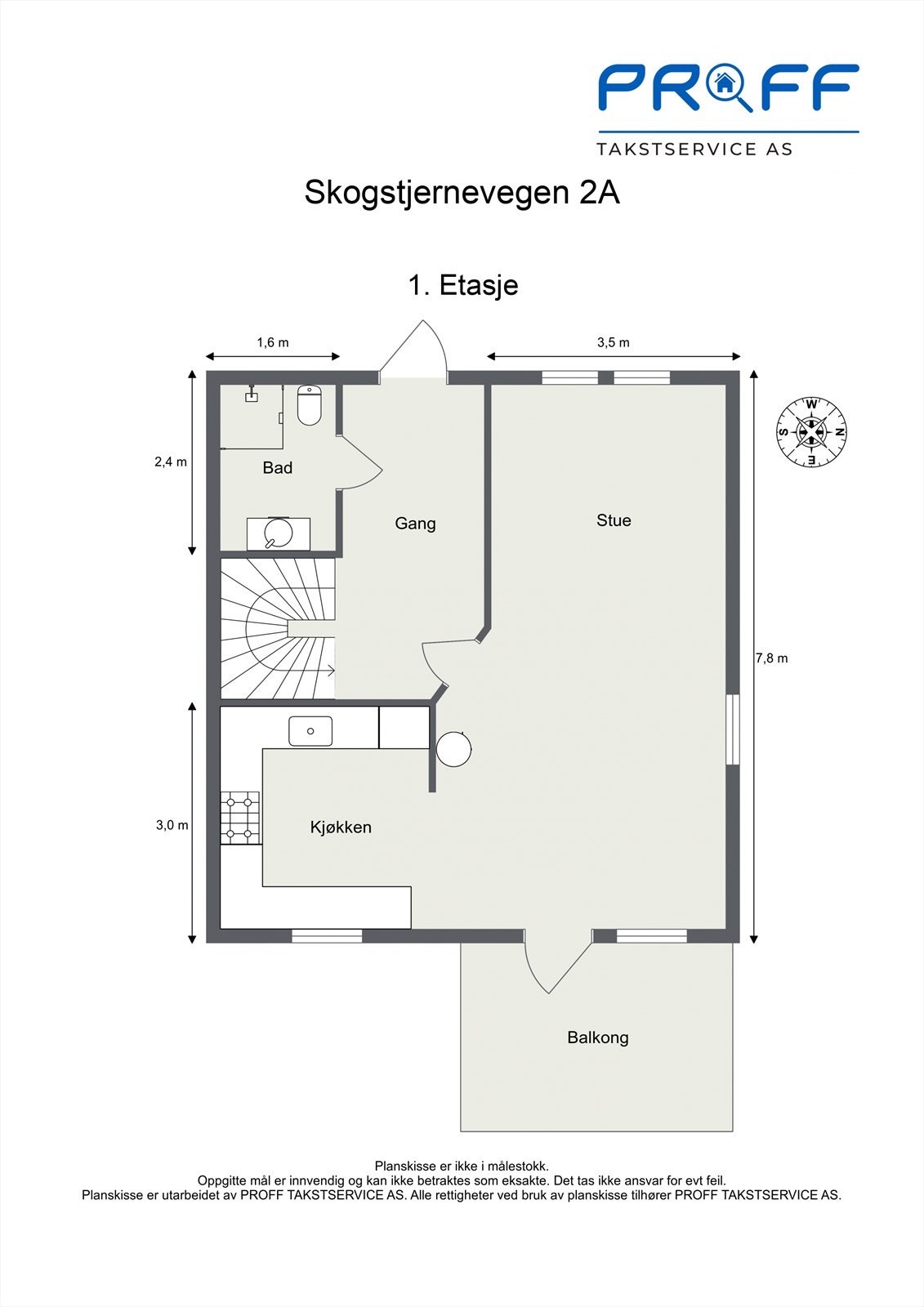 Planskisse 1.etasje. Galleribilde