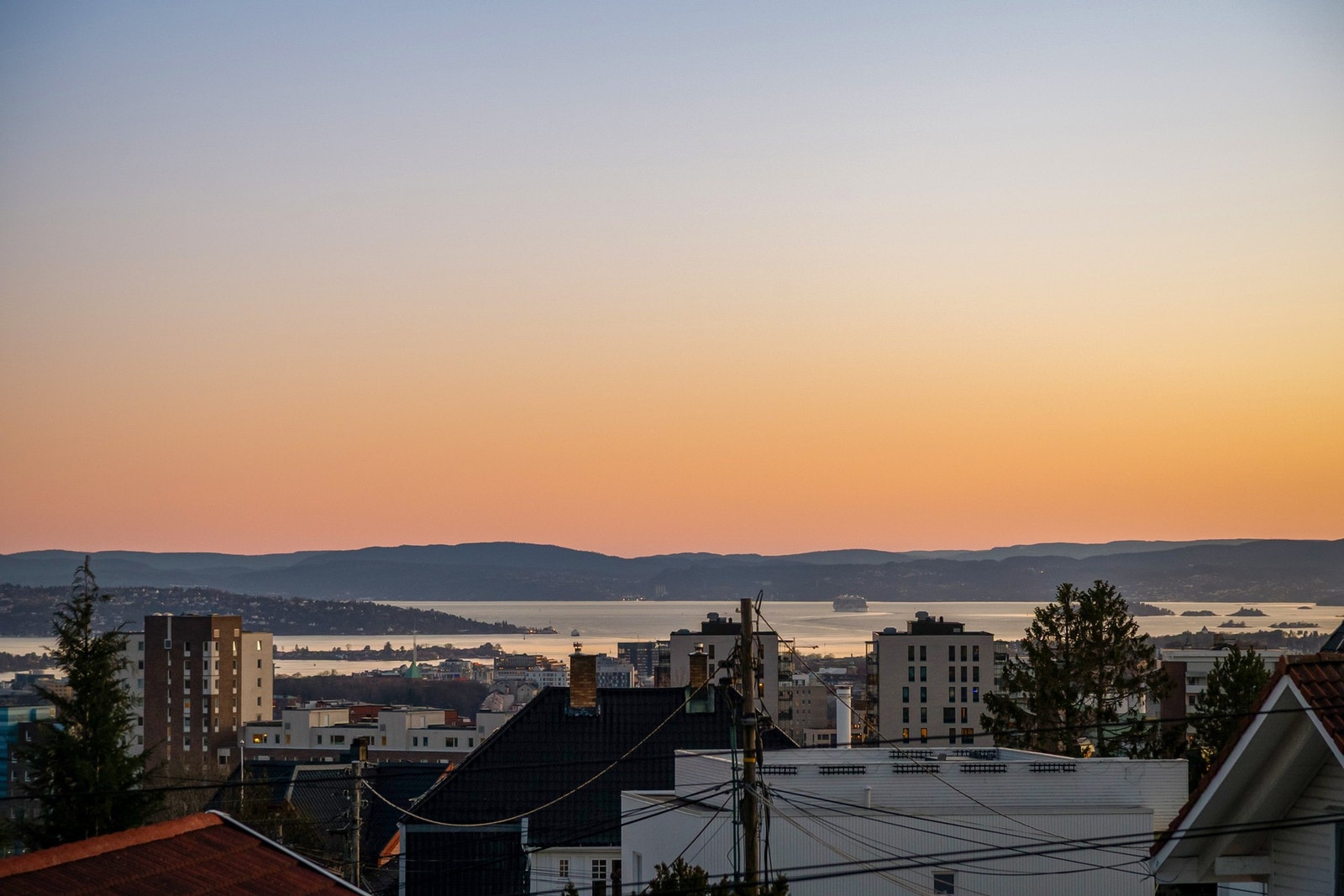 Det er fantastisk utsikt mot Oslofjorden. Galleribilde