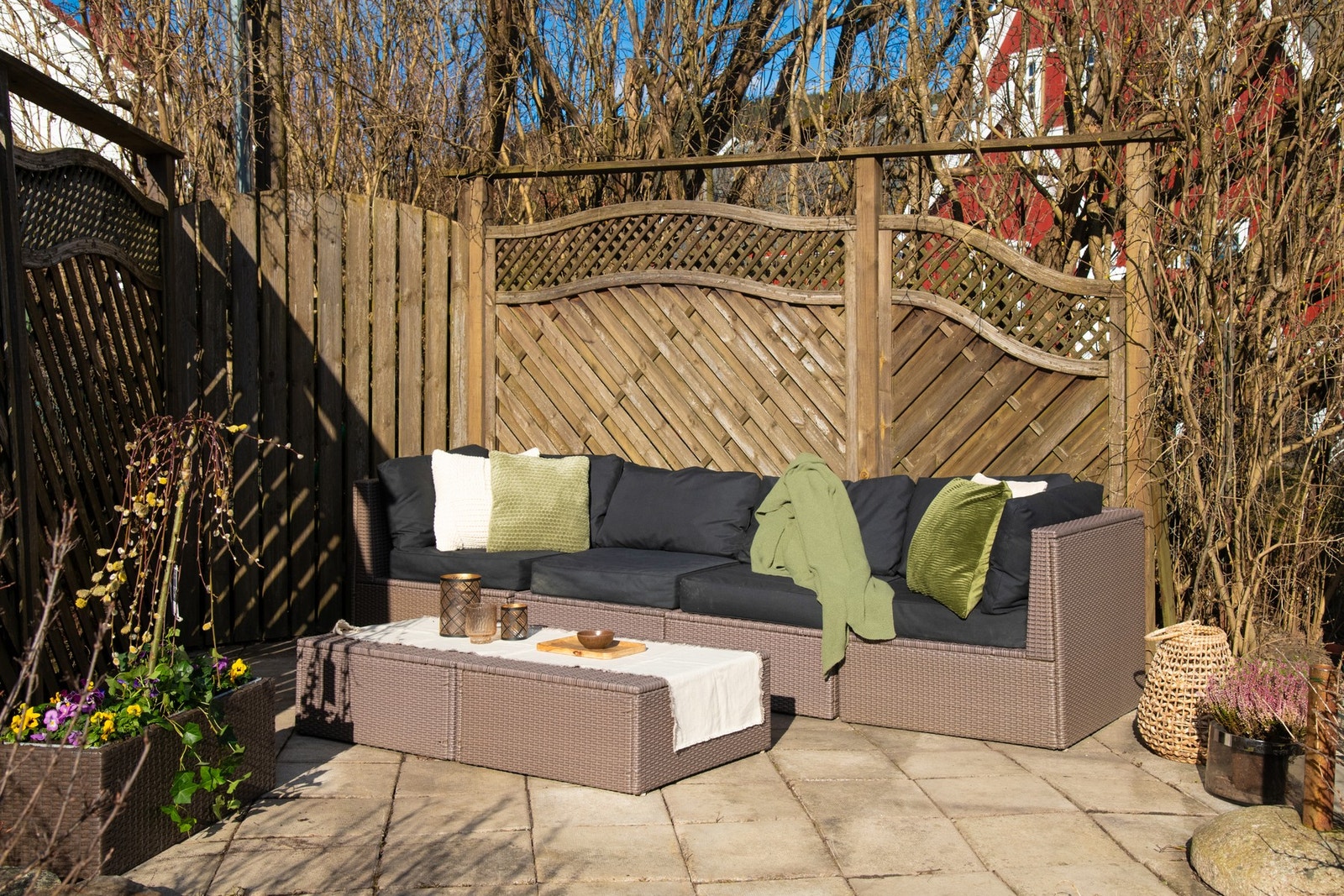 Leietakers uteplass med svært gode solforhold. Galleribilde