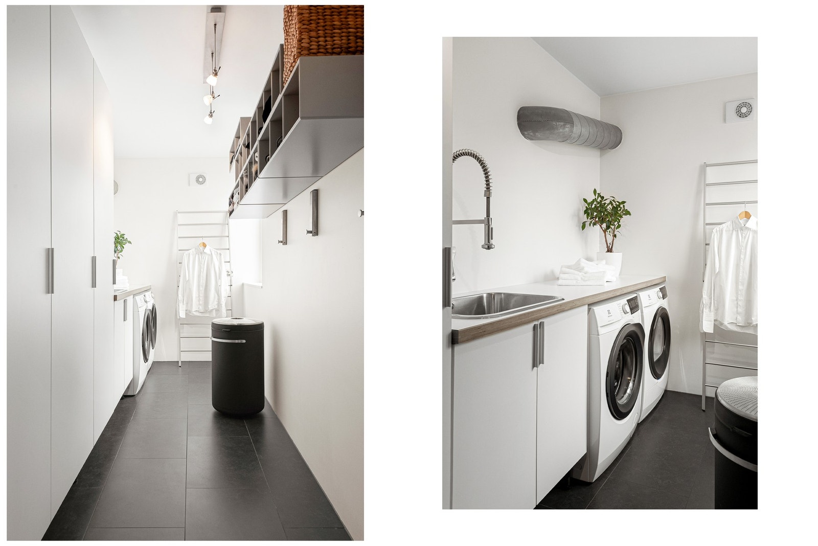 Stort og praktisk vaskerom ved entrè Galleribilde