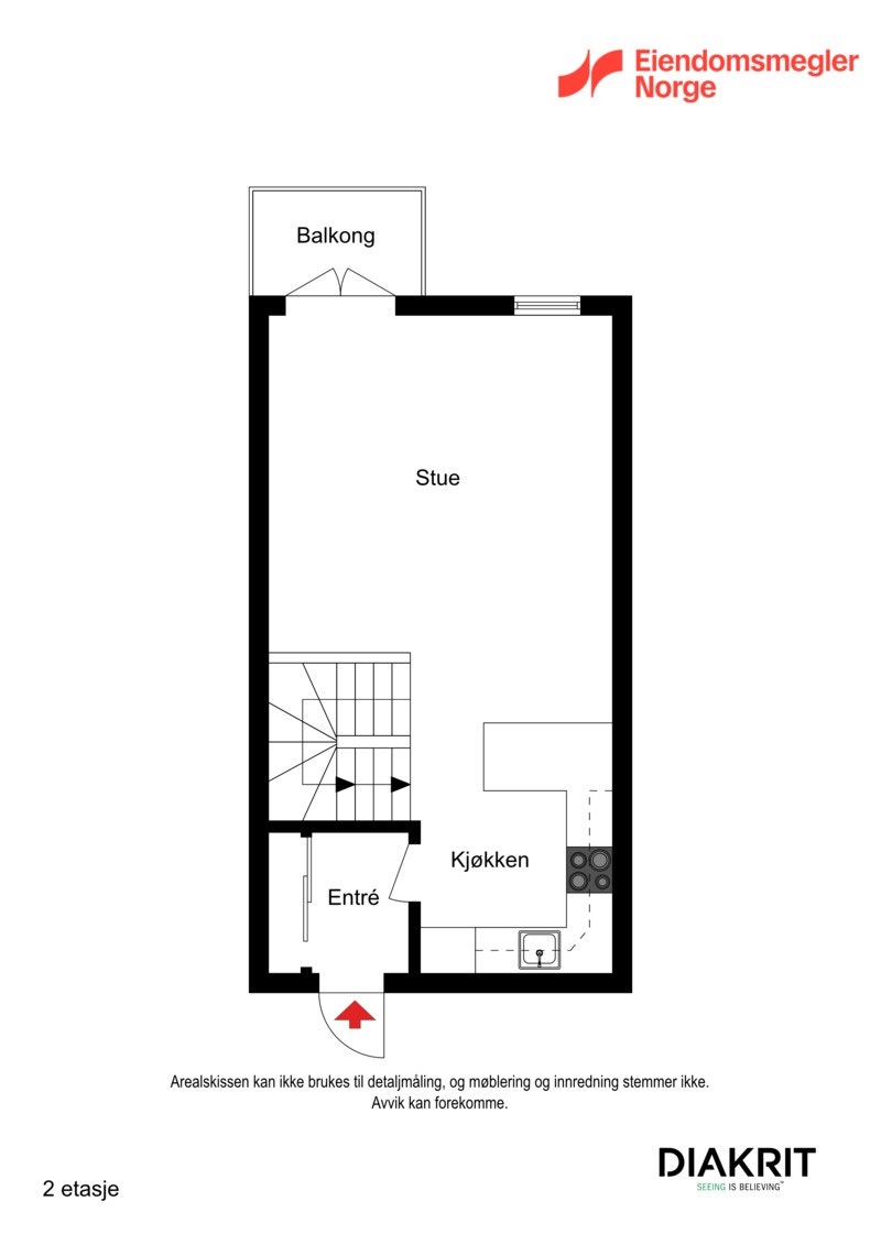 2D planskisse av hoedetasjen. Galleribilde