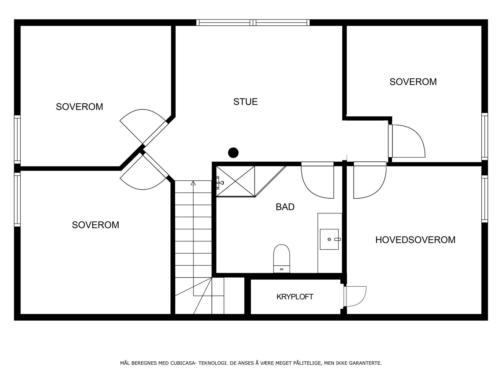 Alternativ planløsning 2.etg Galleribilde