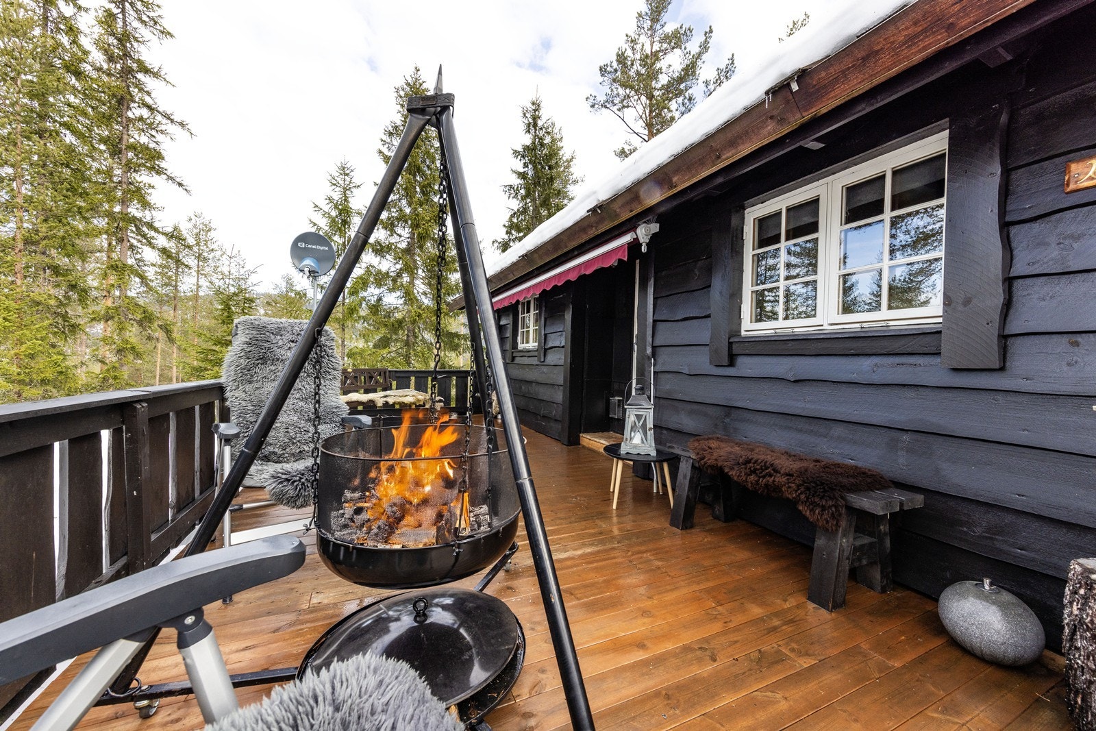 Terrassen byr på gode muligheter for inndeling av ulike soner. Galleribilde