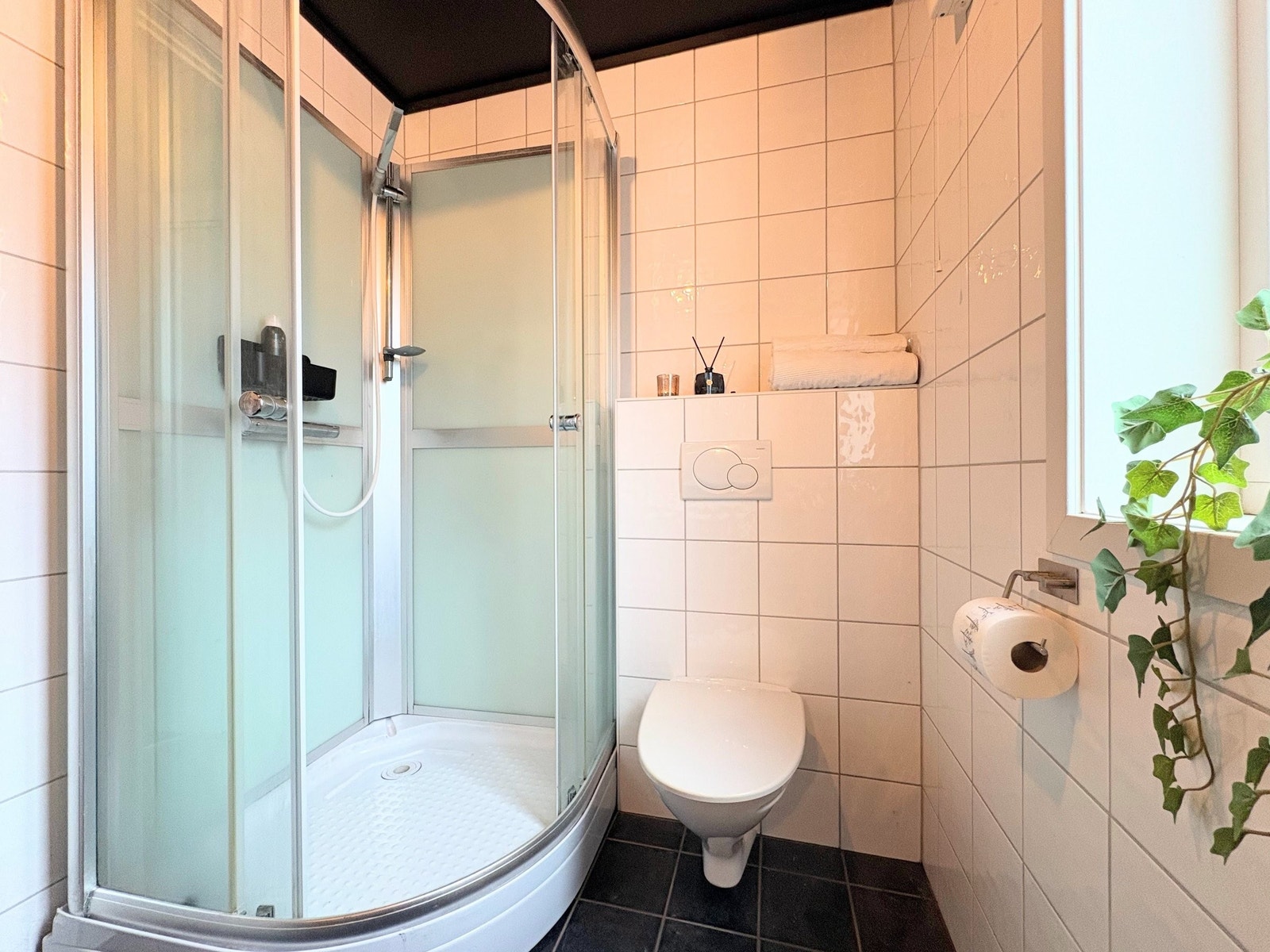 Vegghengt toalett og dusjkabinett Galleribilde