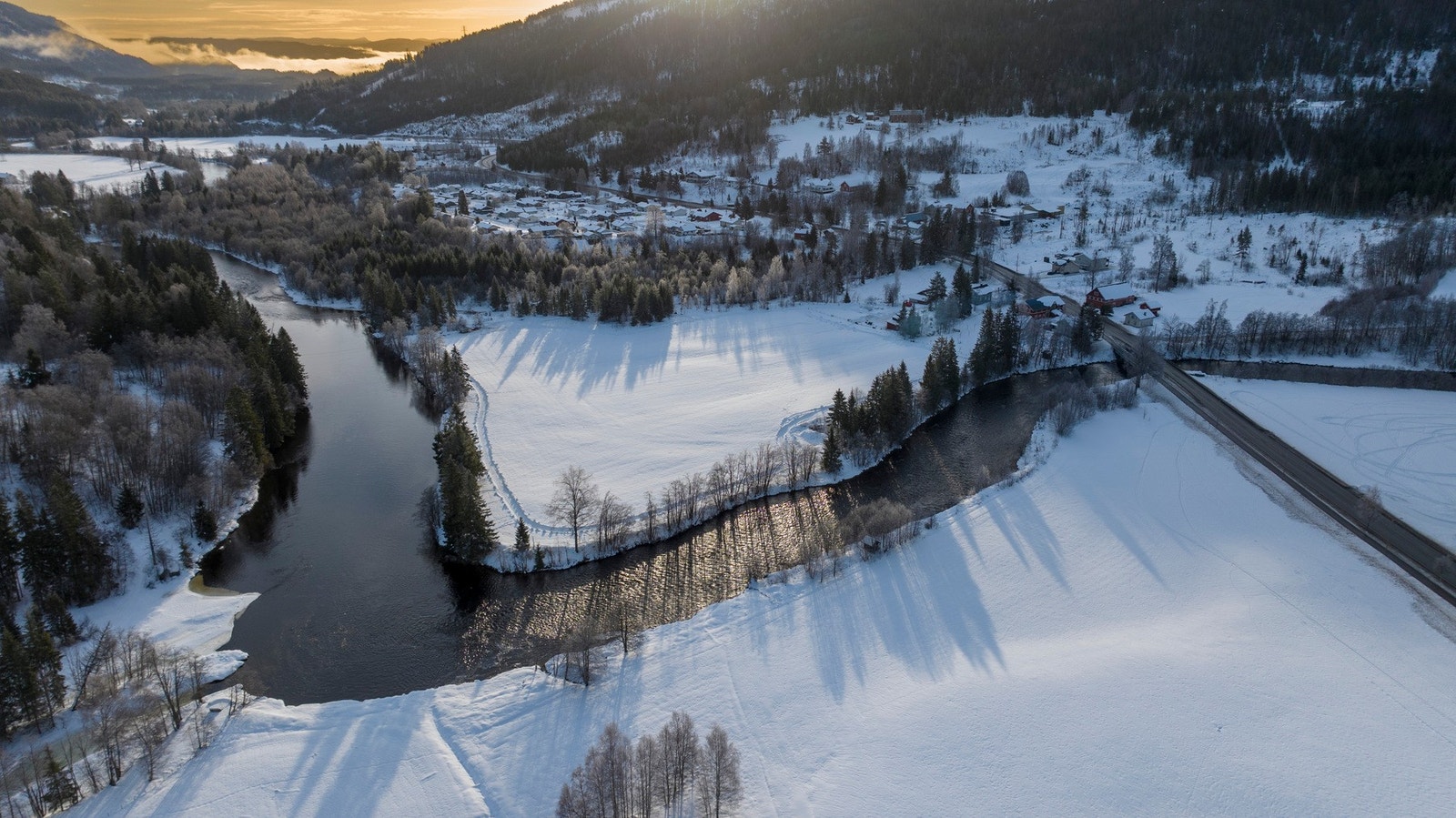 Området er idyllisk og naturskjønt året rundt Galleribilde