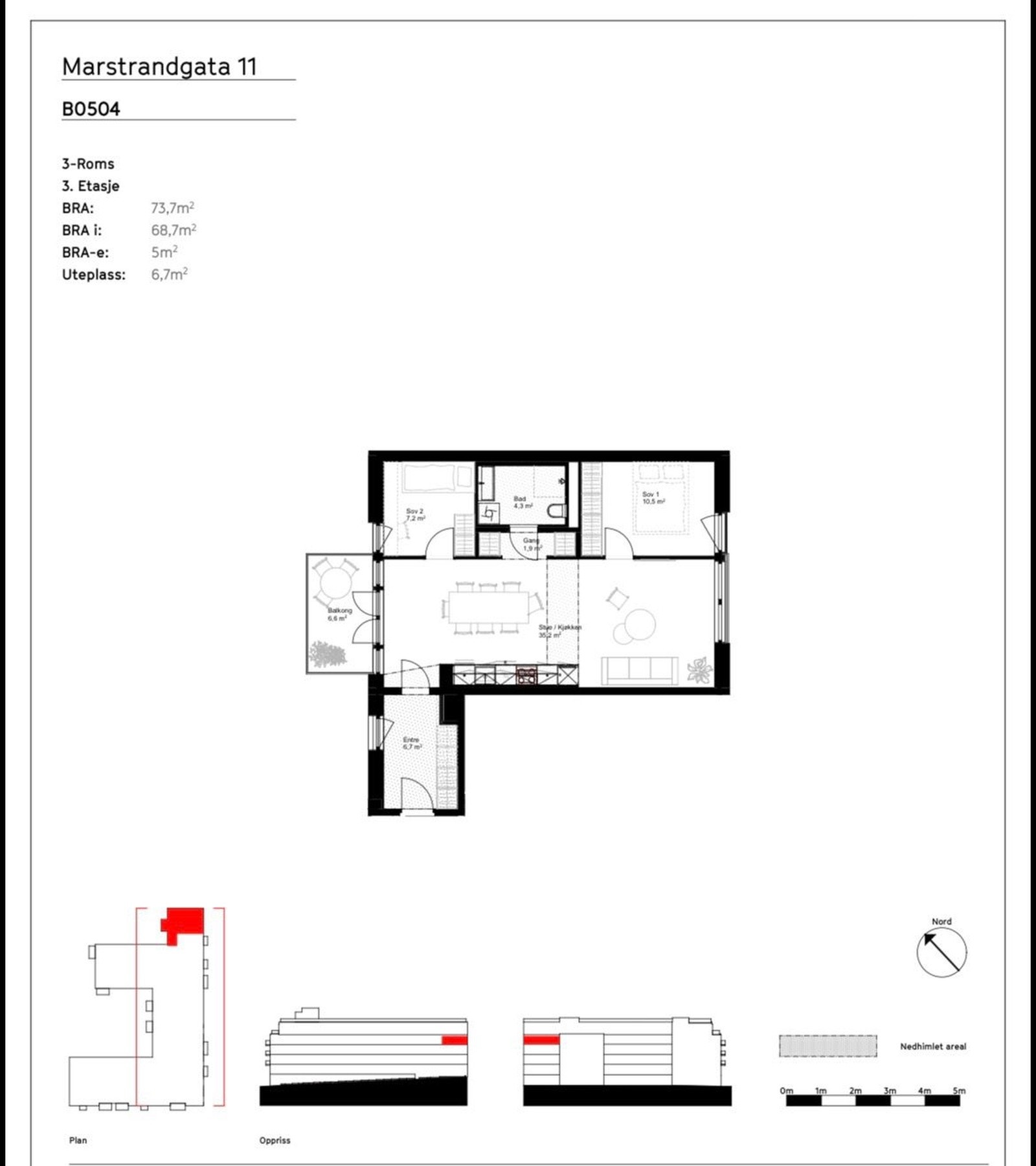 Perfekt planløsning med maksimal utnyttelse. Galleribilde