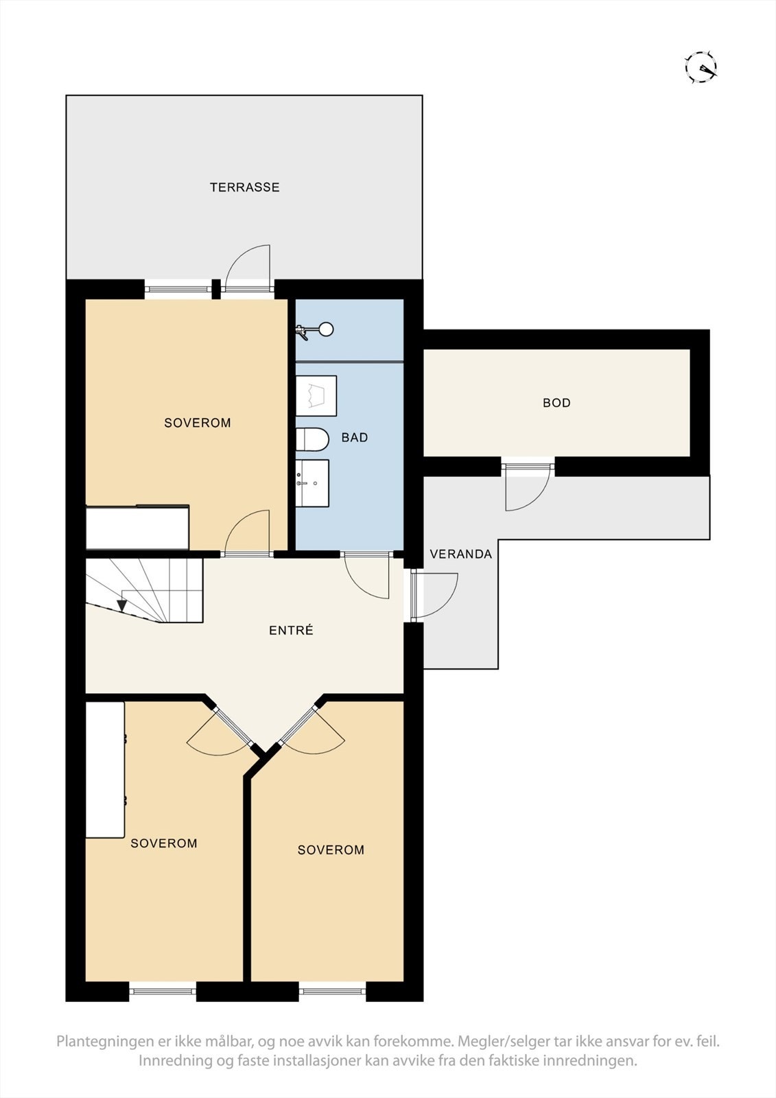 Plantegning 1. etasje. Galleribilde