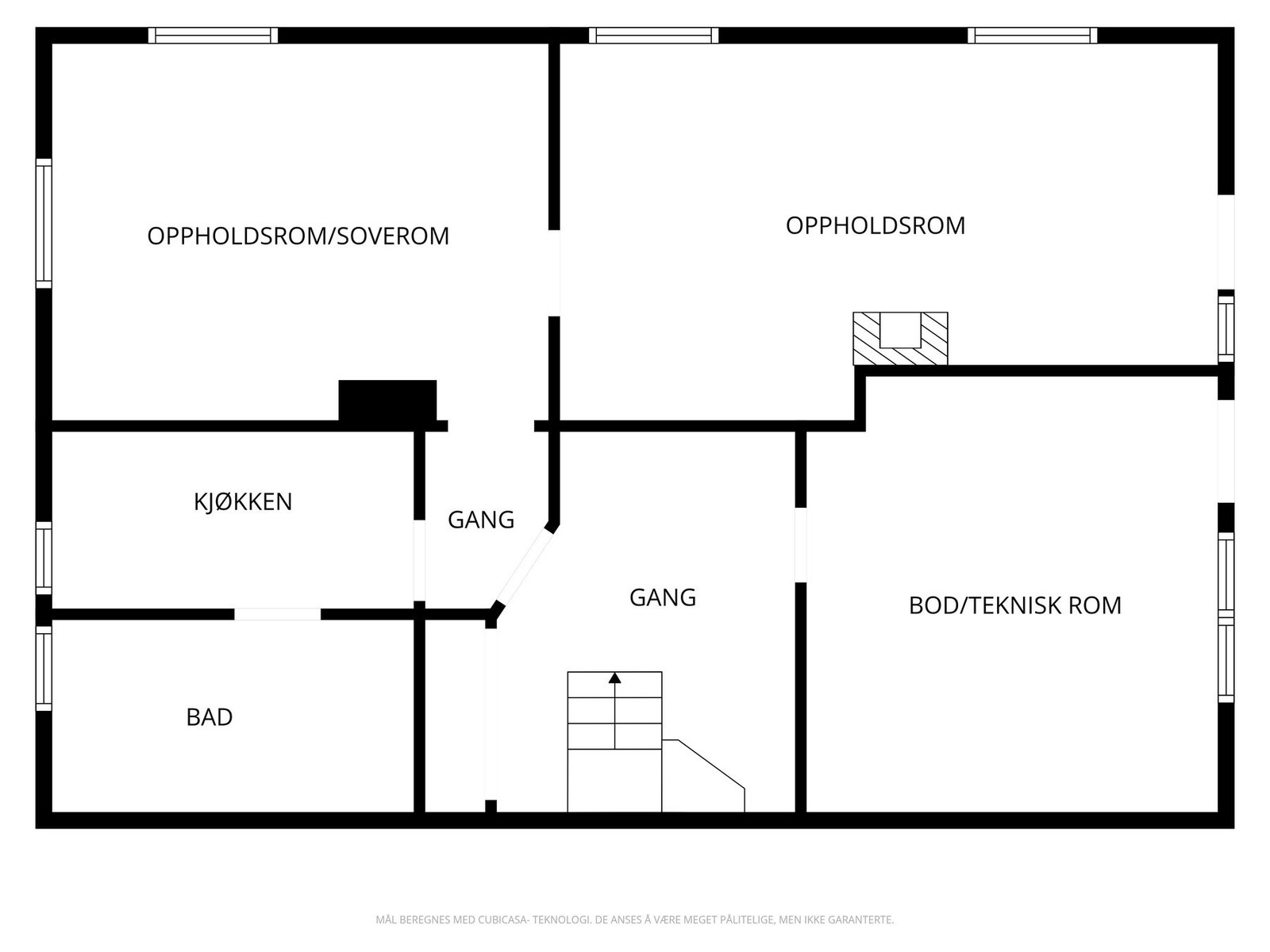 Plantegning underetasje Galleribilde