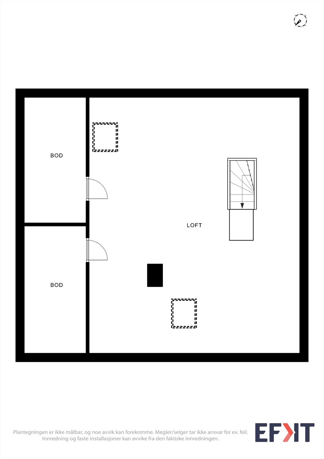 Plantegning loft Galleribilde