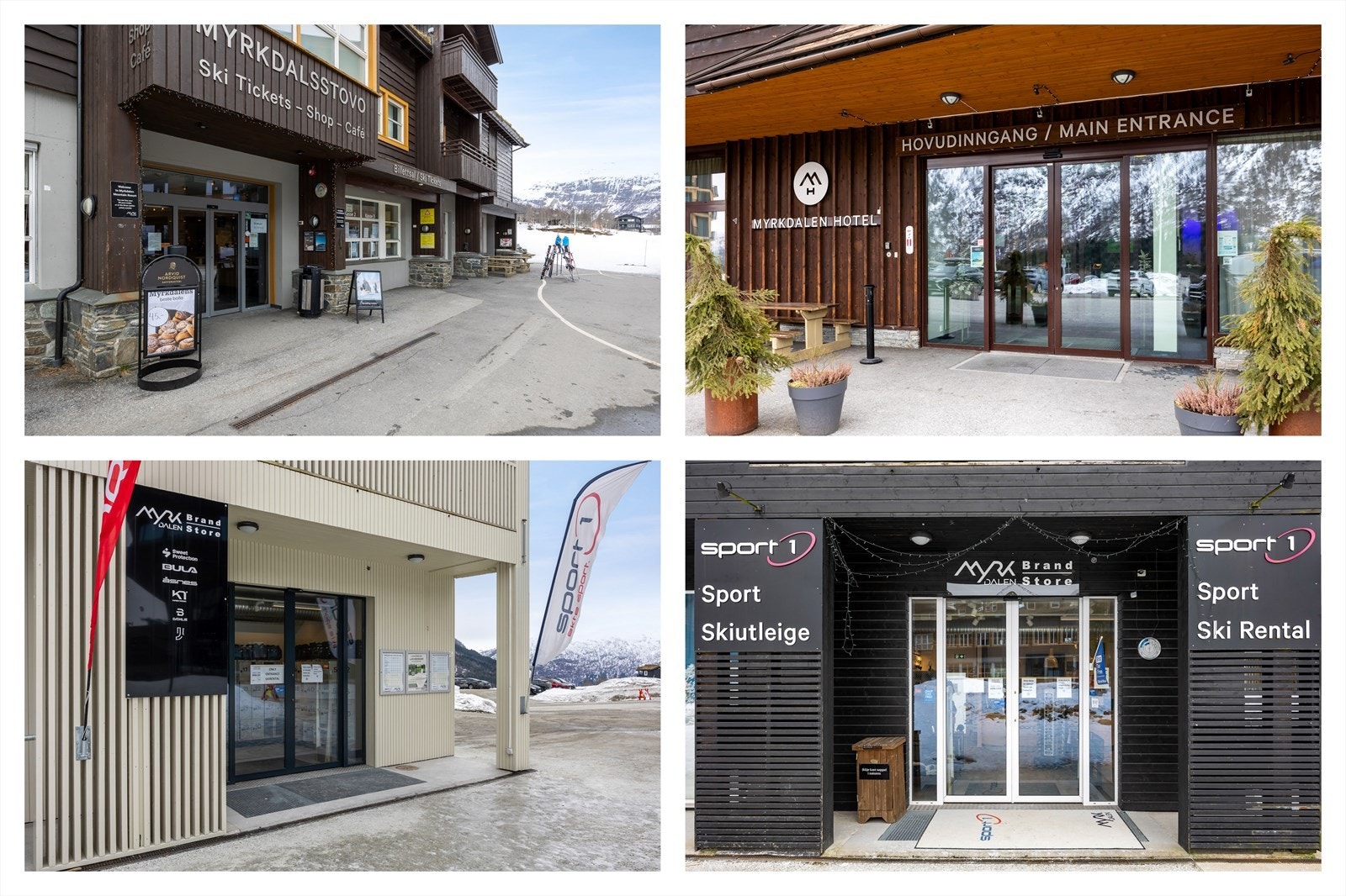 Sentrum av Myrkdalen er et populært møtested for alle aldre. Galleribilde