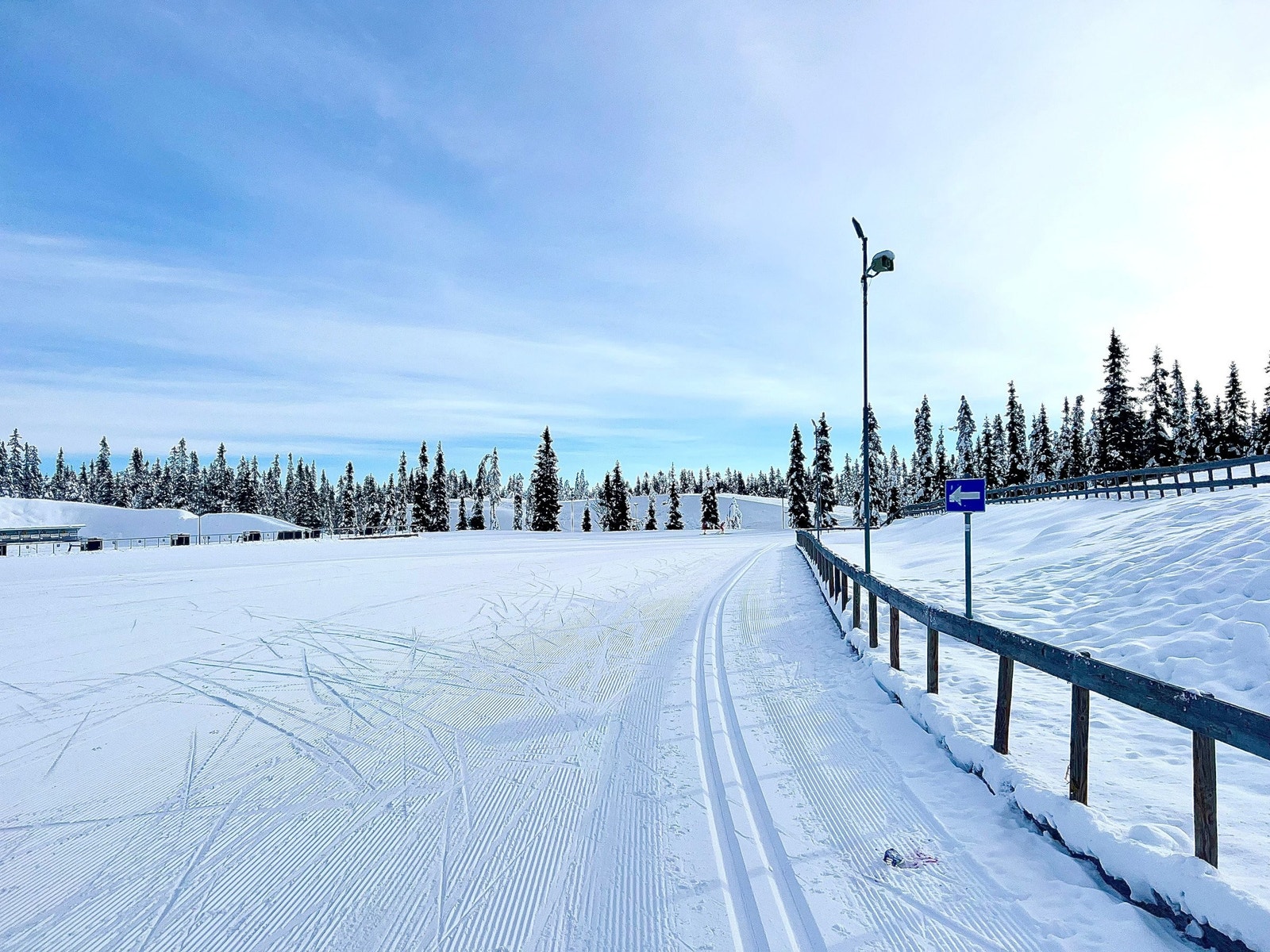 Lysløype noen få stavtak unna. Galleribilde