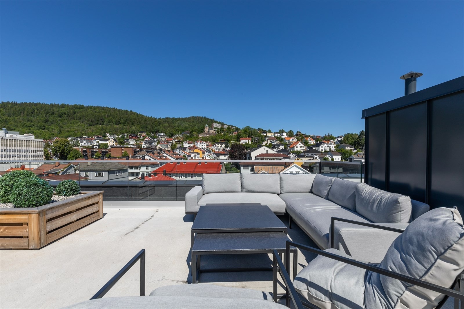 Felles takterrasse. Galleribilde