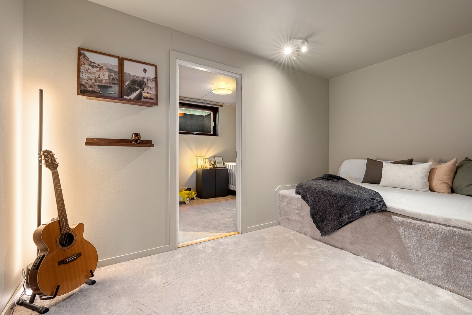 Koselig Tv-Stue - Med varmekabler - I de godkjente tegningene er rommet definert som hobbyrom Galleribilde