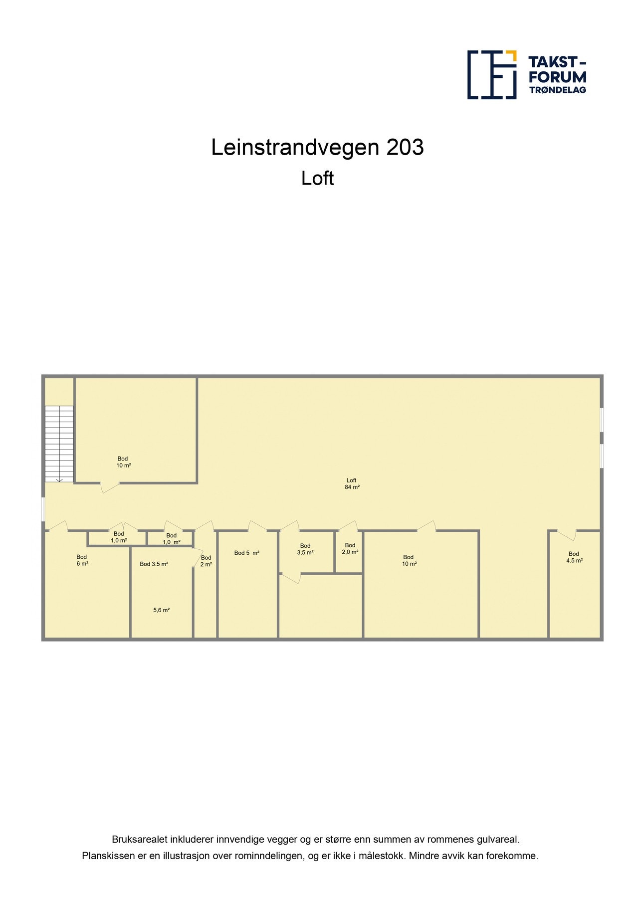 Plantegning loft Galleribilde