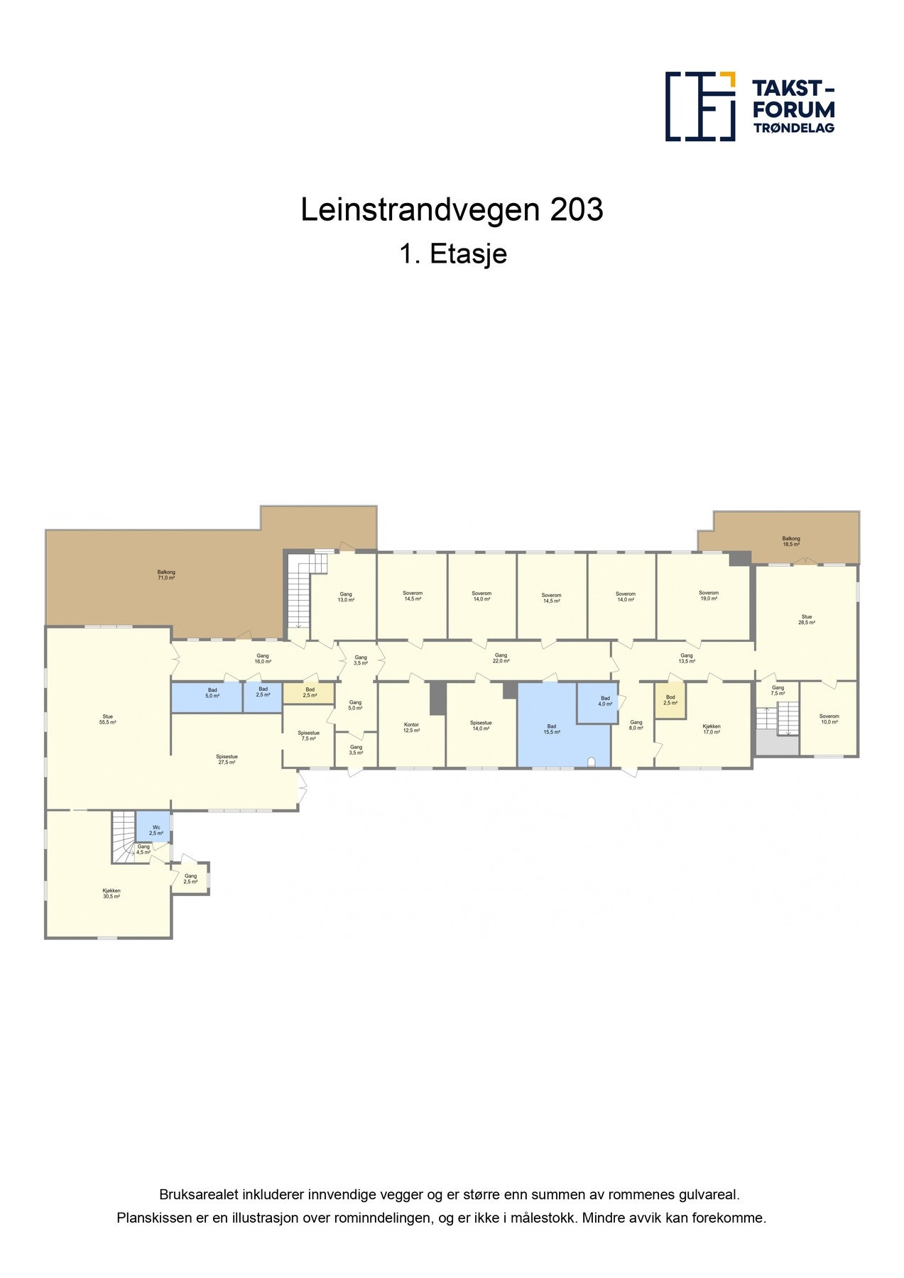 Plantegning 1. Etasje Galleribilde