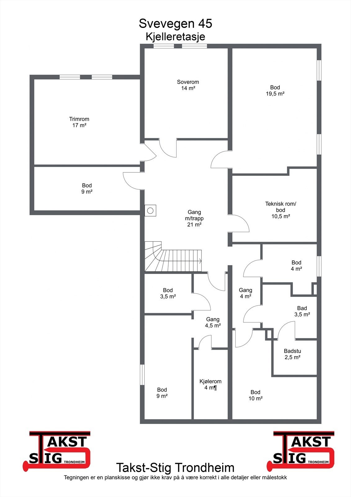 Planskisse sokkel Galleribilde