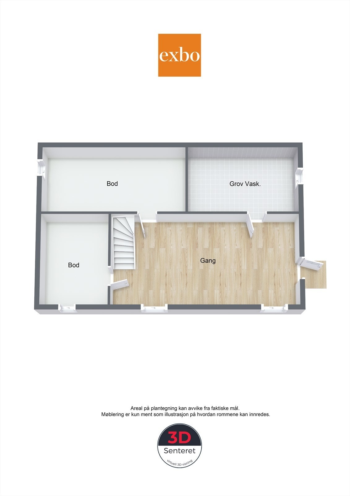 Plantegning kjeller Galleribilde