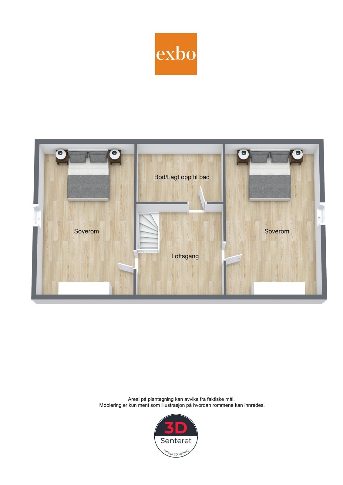 Plantegning andre etasje Galleribilde