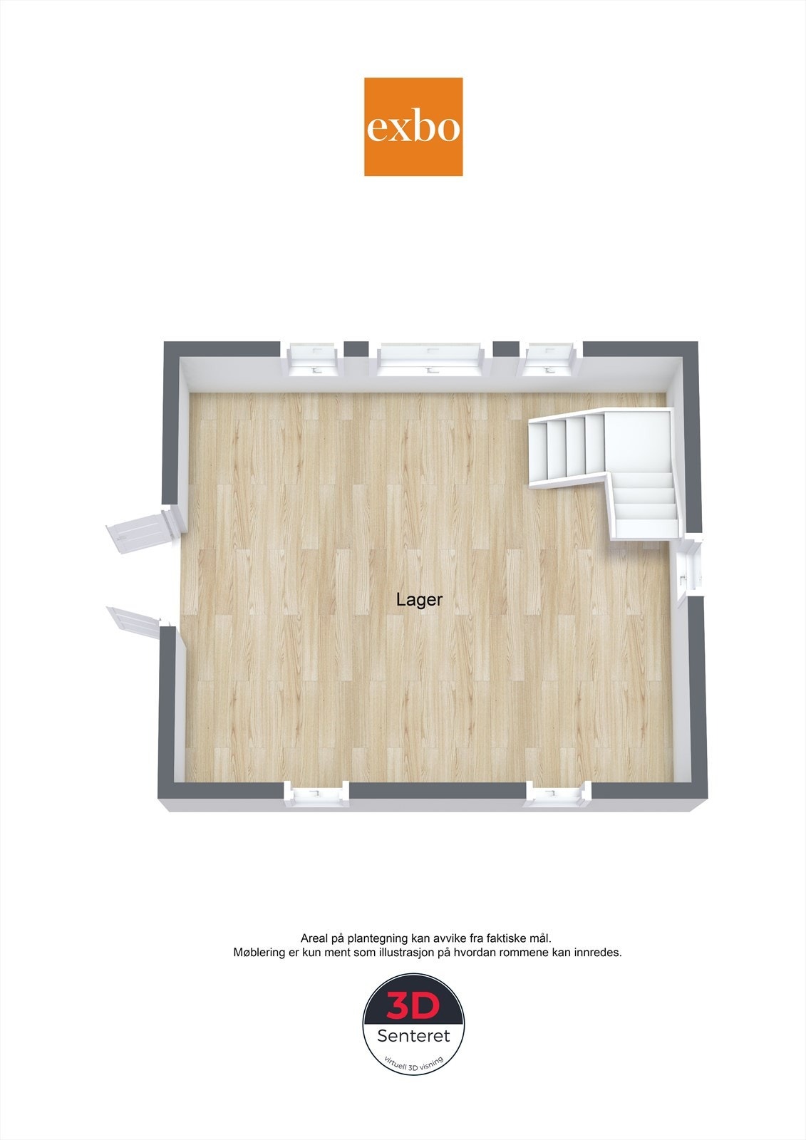 Plantegning andre etasje garasje/løkhus Galleribilde