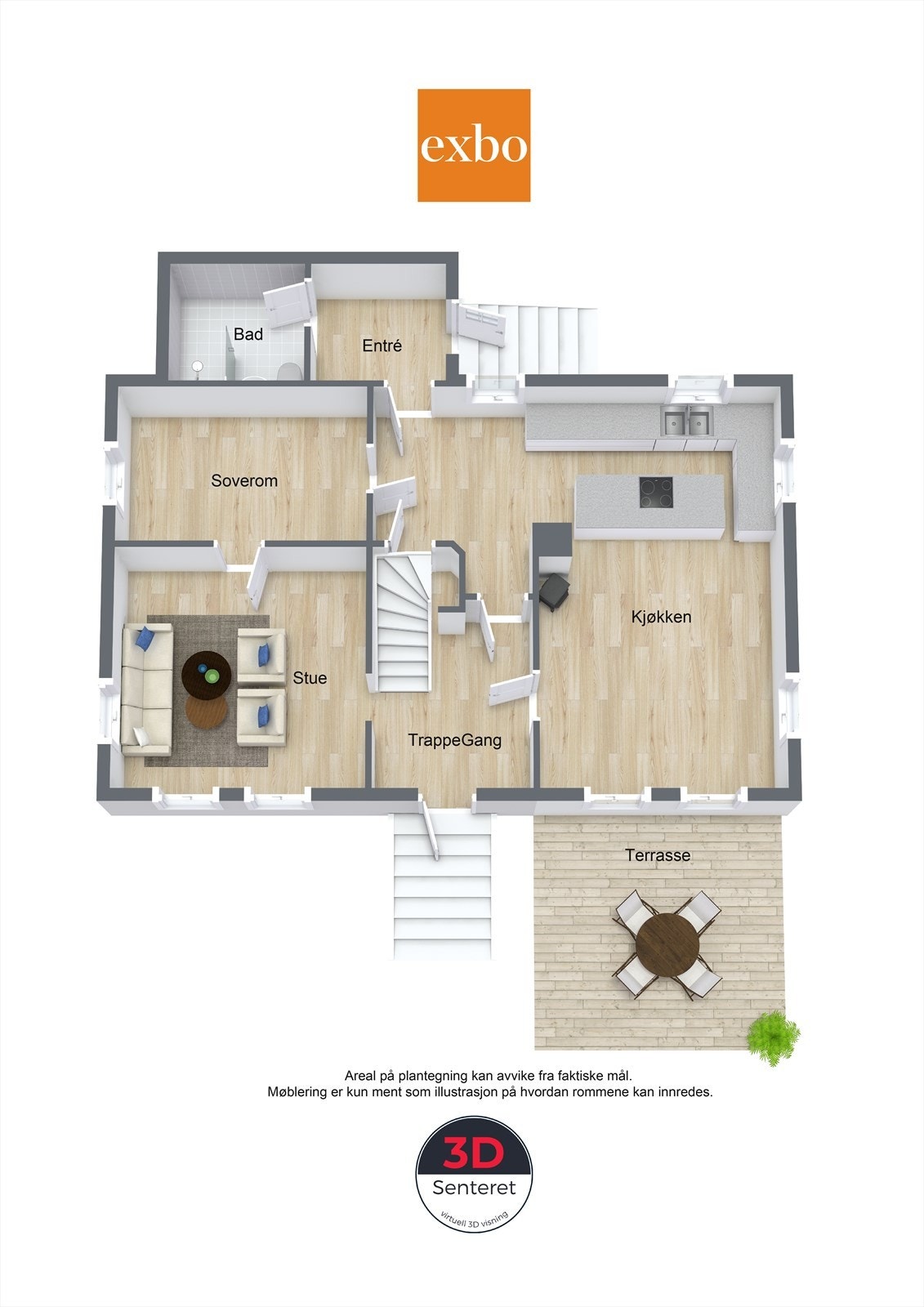 Plantegning første etasje Galleribilde