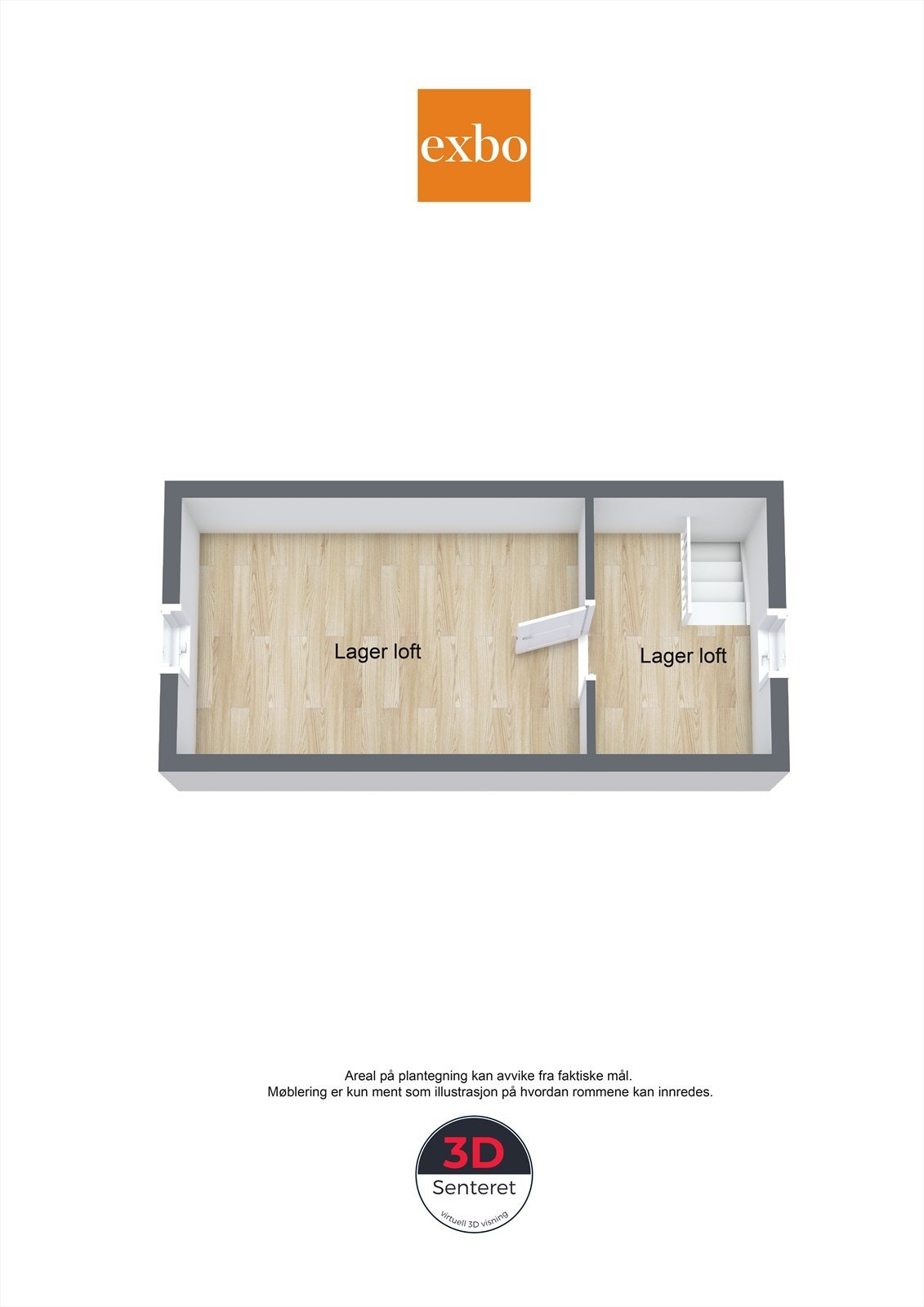 Plantegning loft på garasje/løkhus Galleribilde