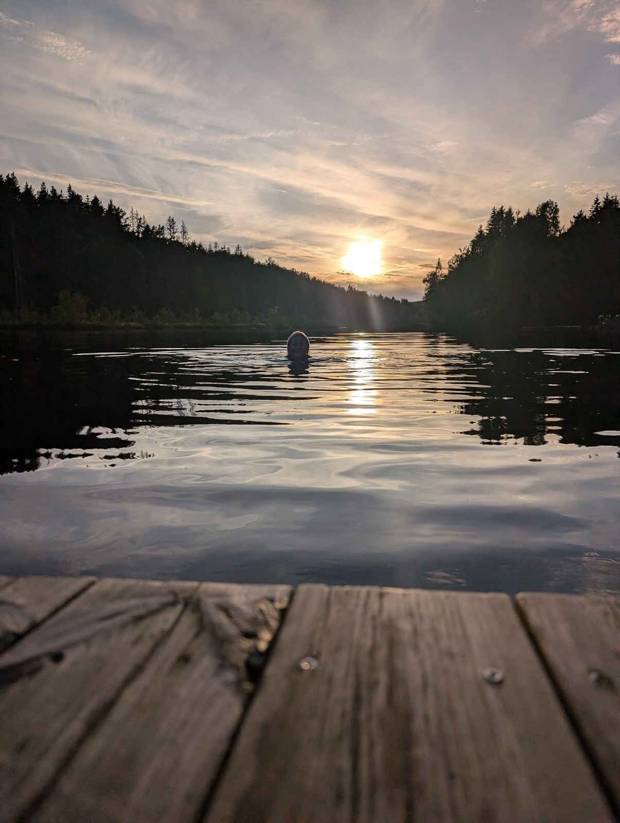 Bilde fra selger - Kulerødvannet morgenbad Galleribilde