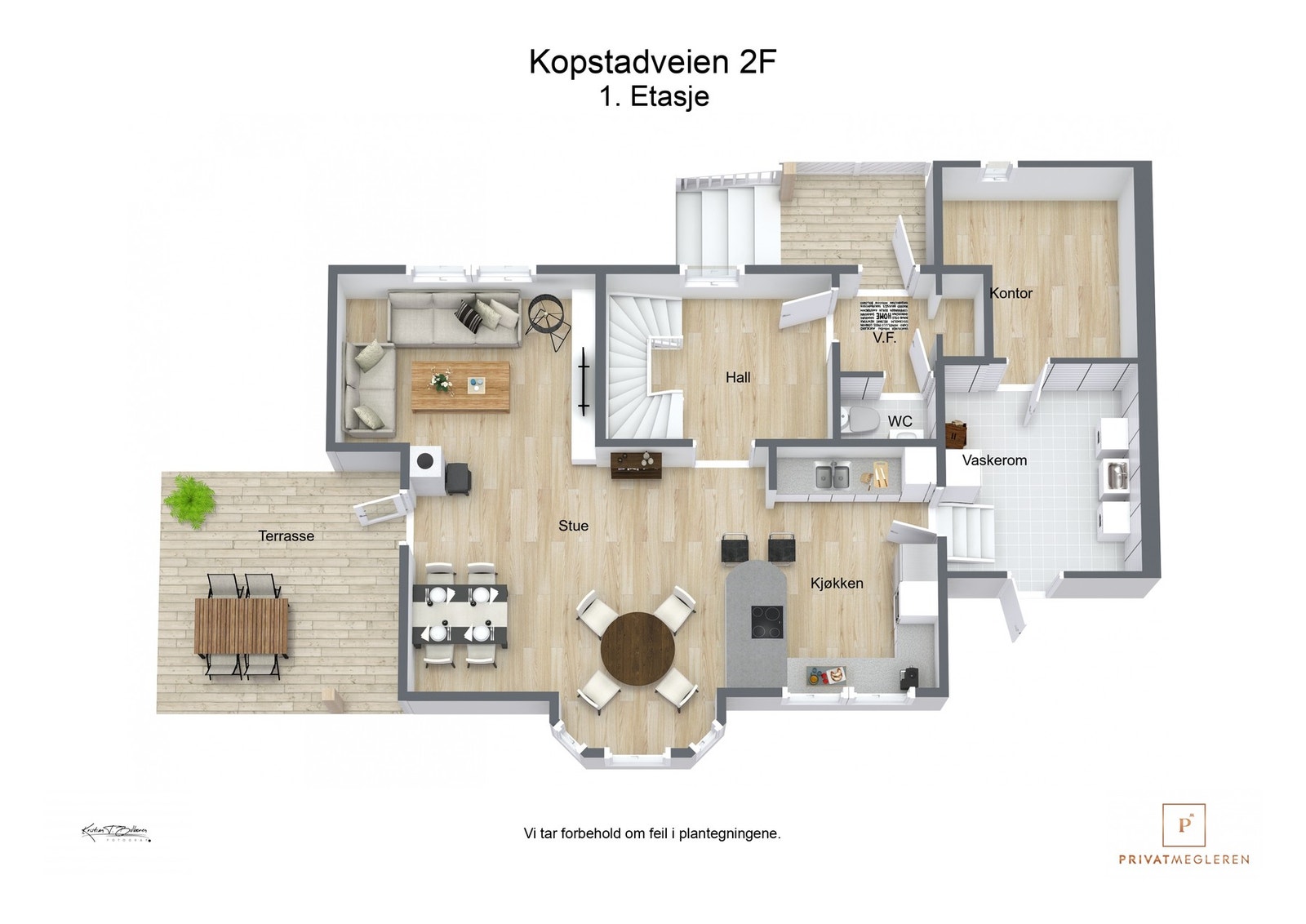 Plantegning 1. etasje Galleribilde