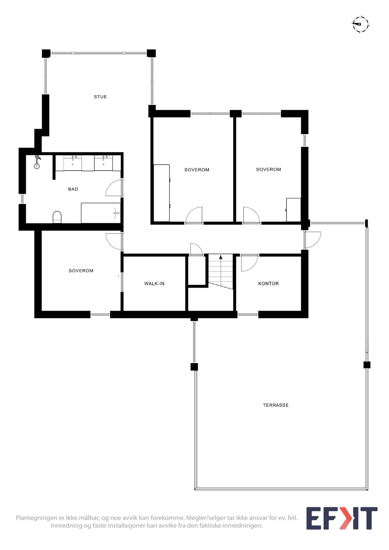 2D Plantegning - 2.etasje. Galleribilde