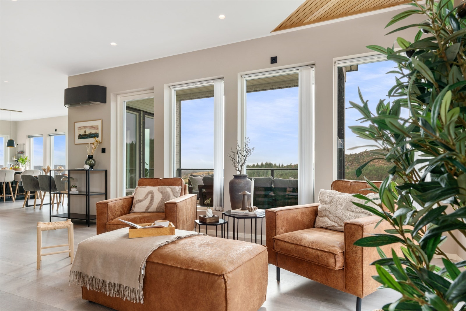 Varmepumpe i stue i 2 etasje. Galleribilde