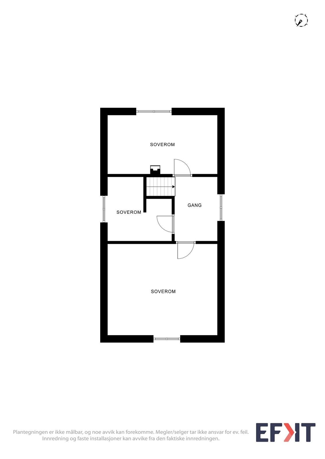 Planskisse - loft. Planskisse basert på dagens bruk. Punktet må leses i sammenheng med ferdigattest/brukstillatelse i salgsoppgave Galleribilde