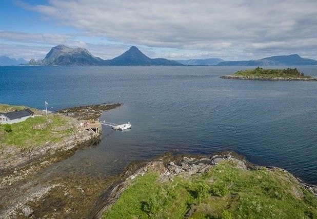 Nausttomta ligger langs denne nabben i forkant av bildet. Galleribilde