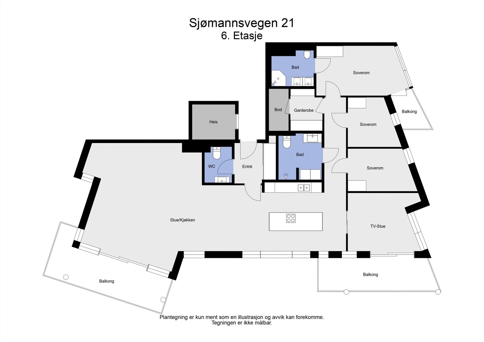 2D plantegning Galleribilde