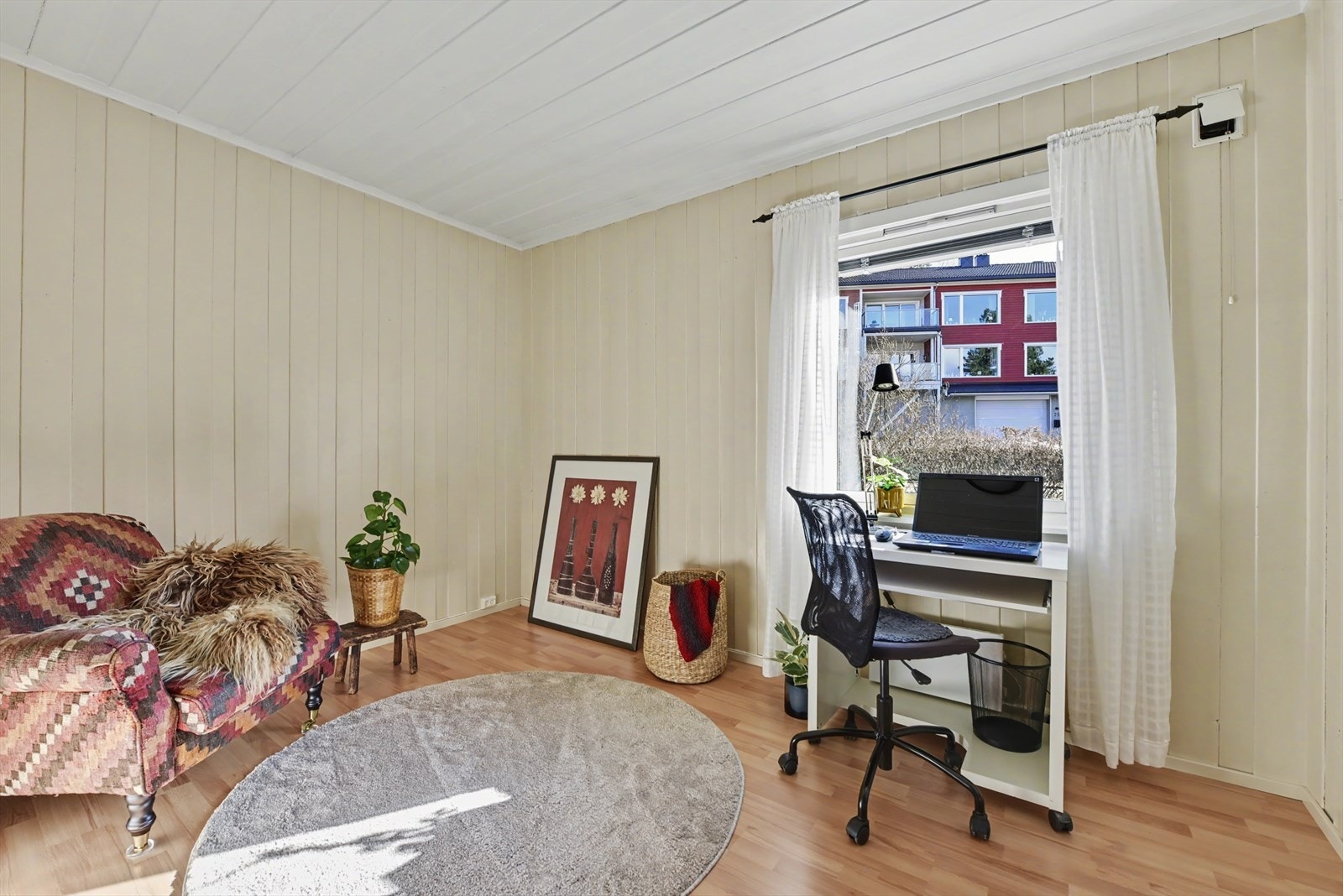 Det tredje soverommet egner seg godt som barnerom, gjesterom eller hjemmekontor. Galleribilde