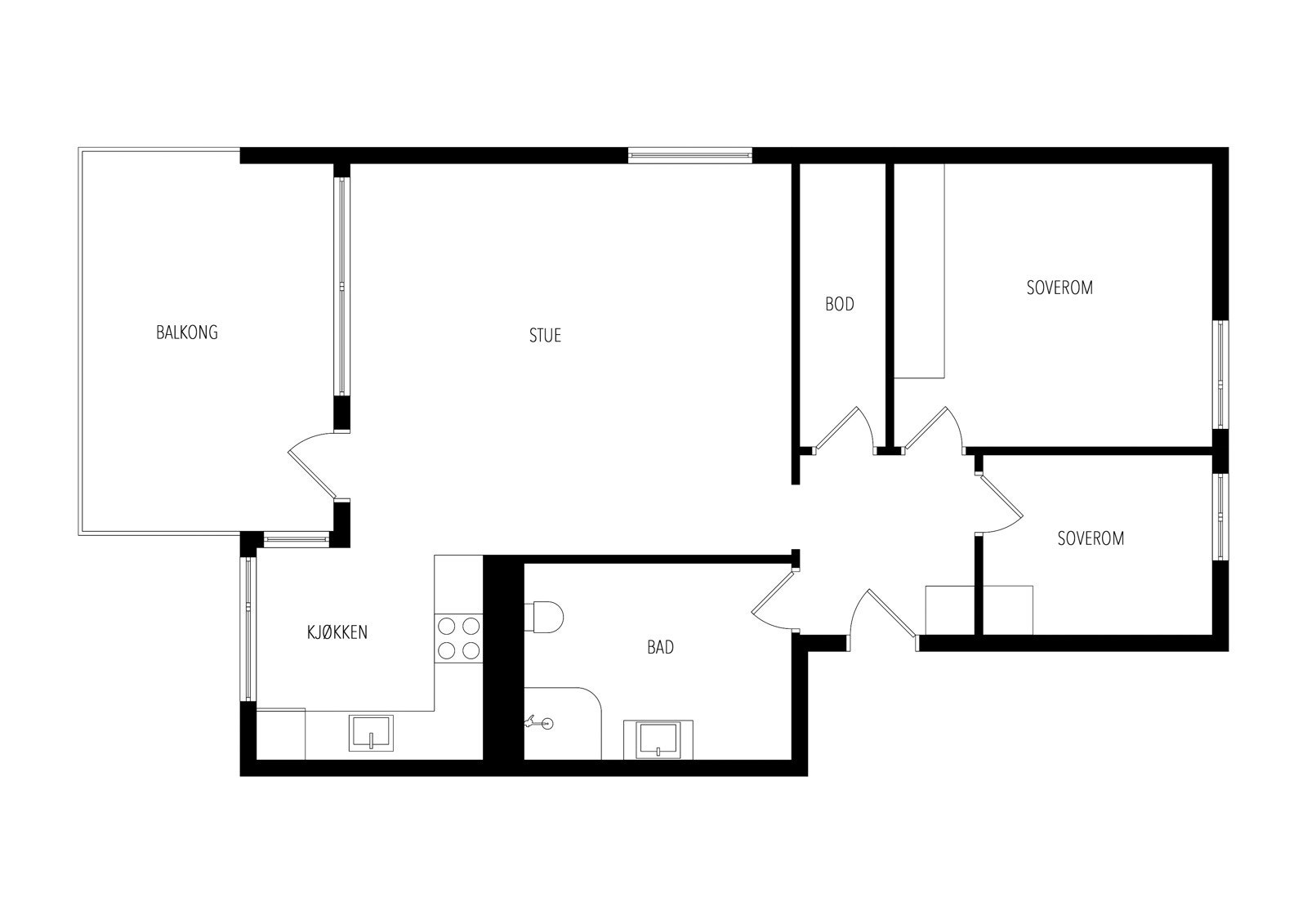 2D plantegning Galleribilde