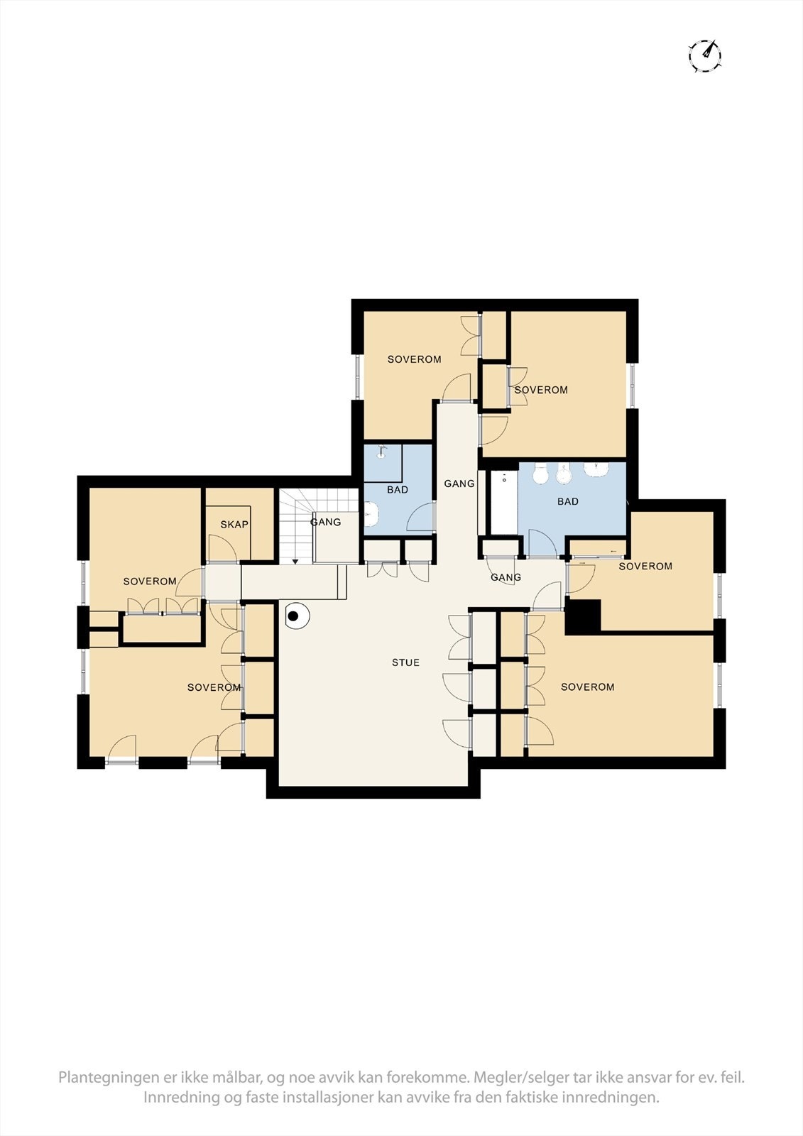 Plantegning 2. etasje Galleribilde