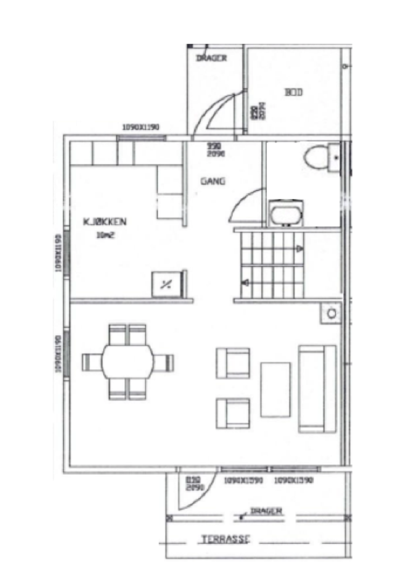 Plantegning 1.etasje. Galleribilde