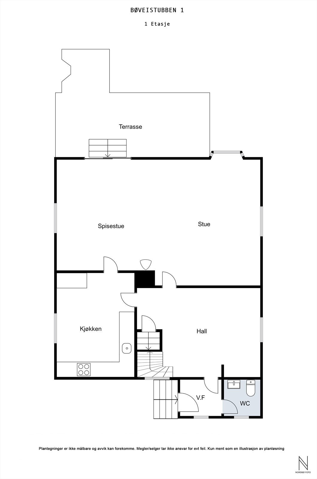 Plantegning 1. Etasje Galleribilde