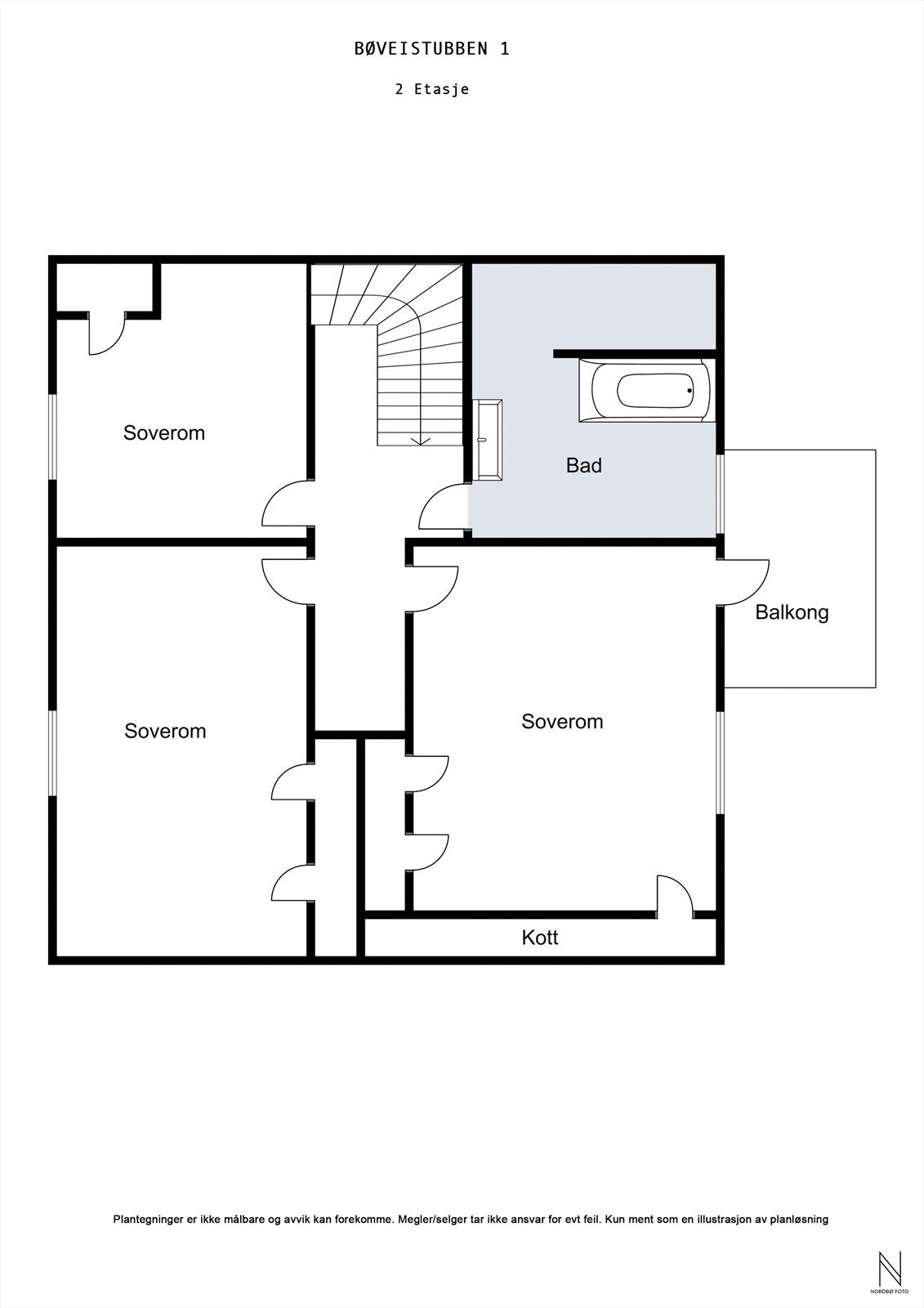 Plantegning loft Galleribilde