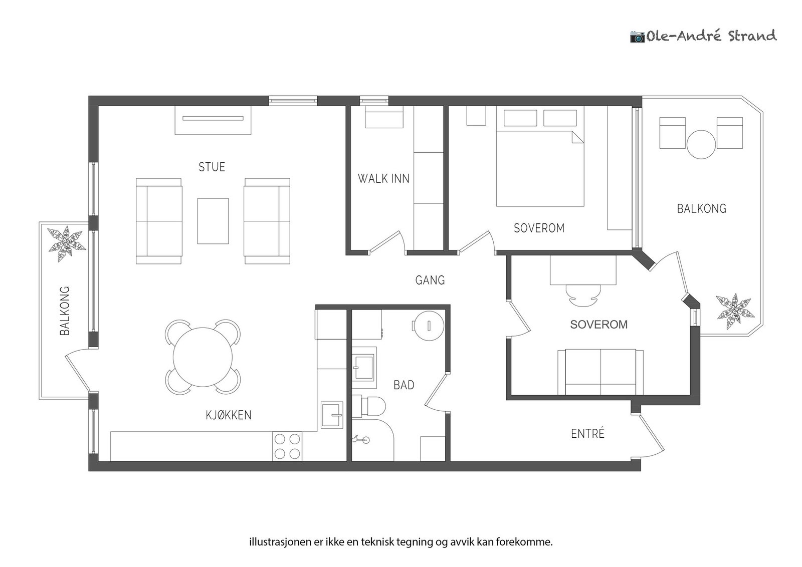 Planskisse Galleribilde