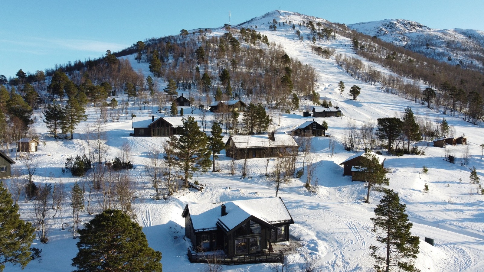 Alpintrekk bak hytta Galleribilde