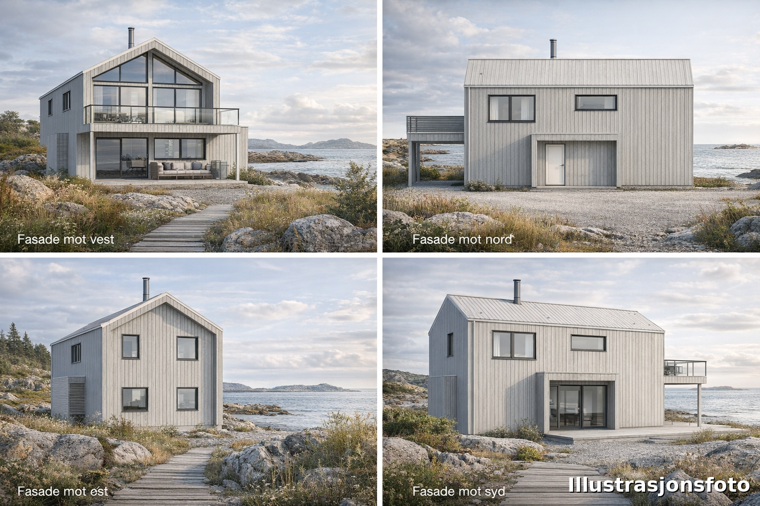 Her viser illustrasjon av mulig bebyggelse - Vi har prisgunstig tilbud på tilsvarende bebyggelse Galleribilde
