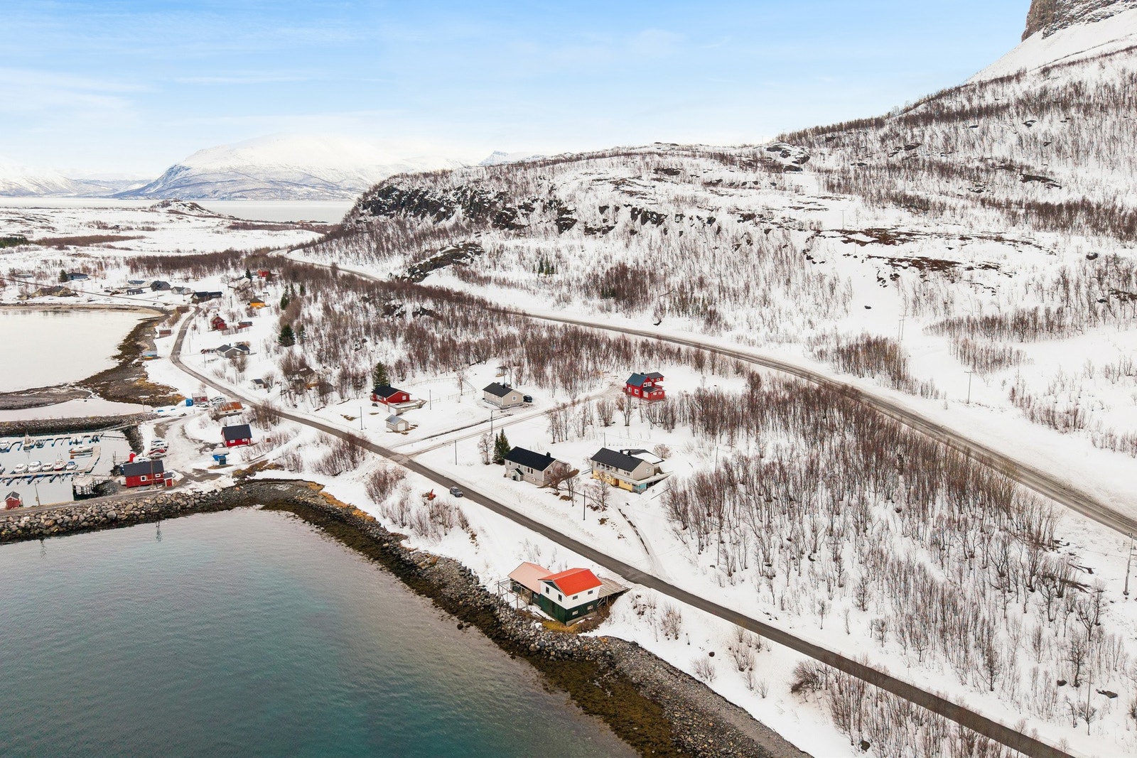 Drone av området Galleribilde
