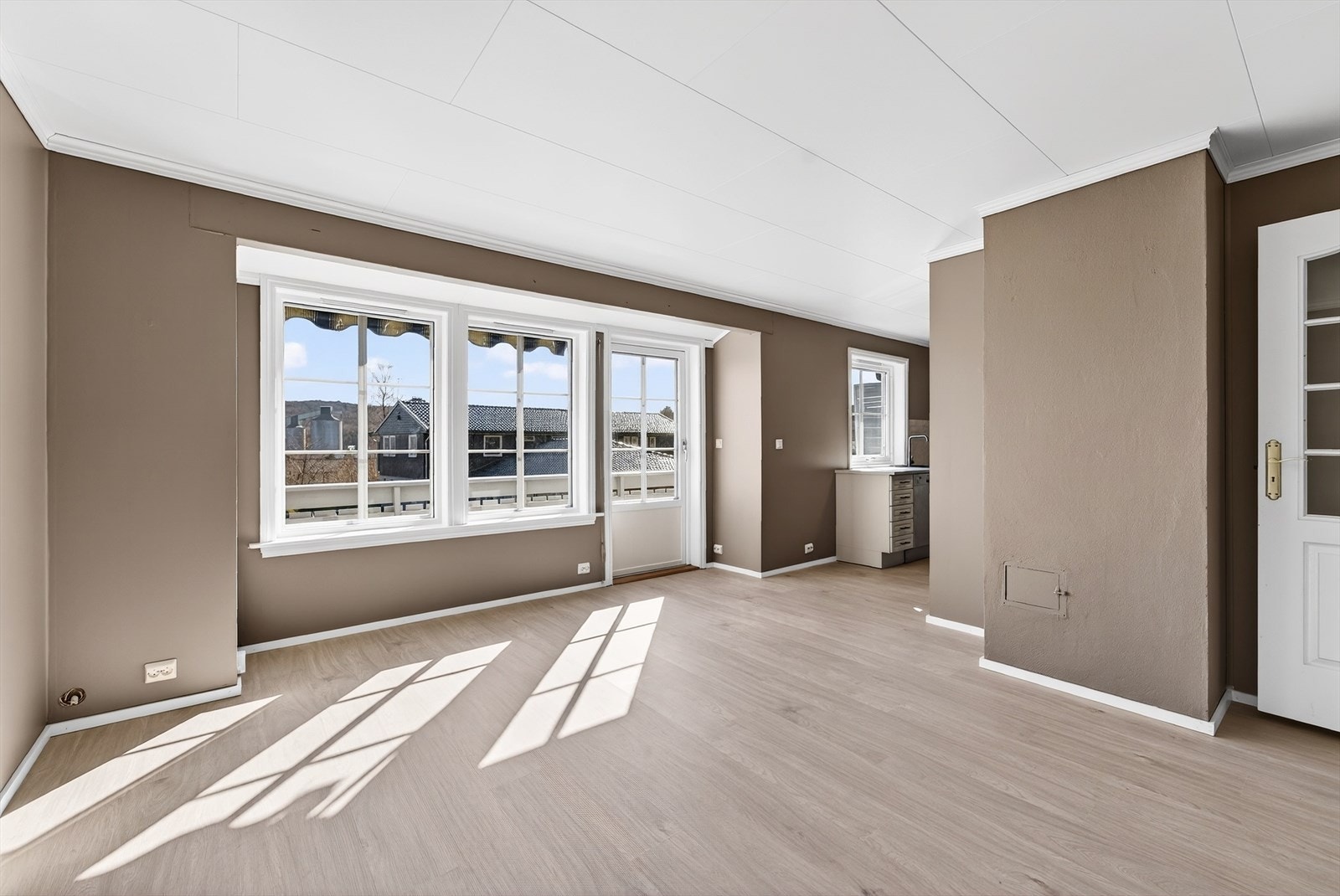 Leiligheten har pipeløp med mulighet for tilslutte ildsted. Galleribilde