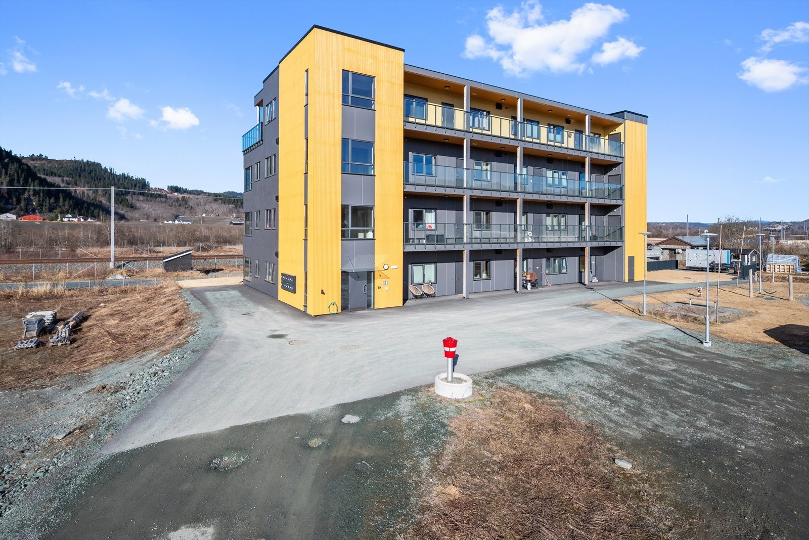 Det er tilrettelagt for at flere boligblokker skal komme opp i området som skal bli Gråbakken Hageby. Galleribilde