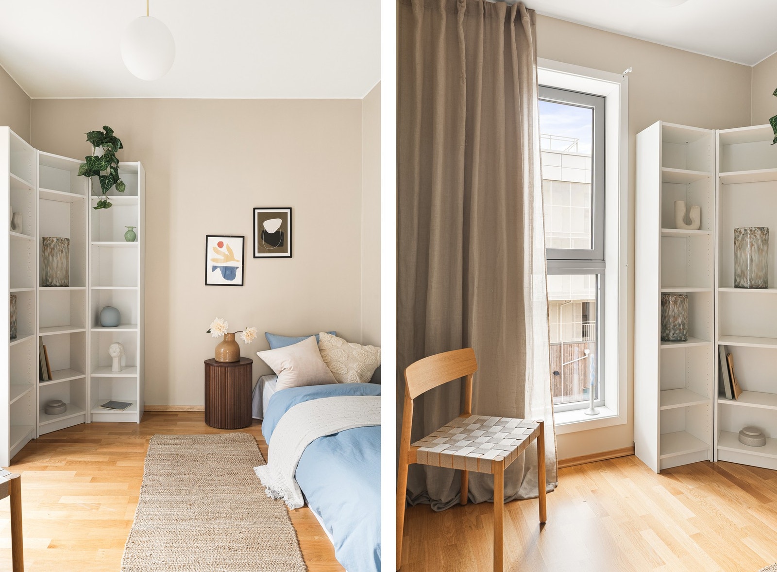 Her er det god plass til seng og garderobeskap. Galleribilde