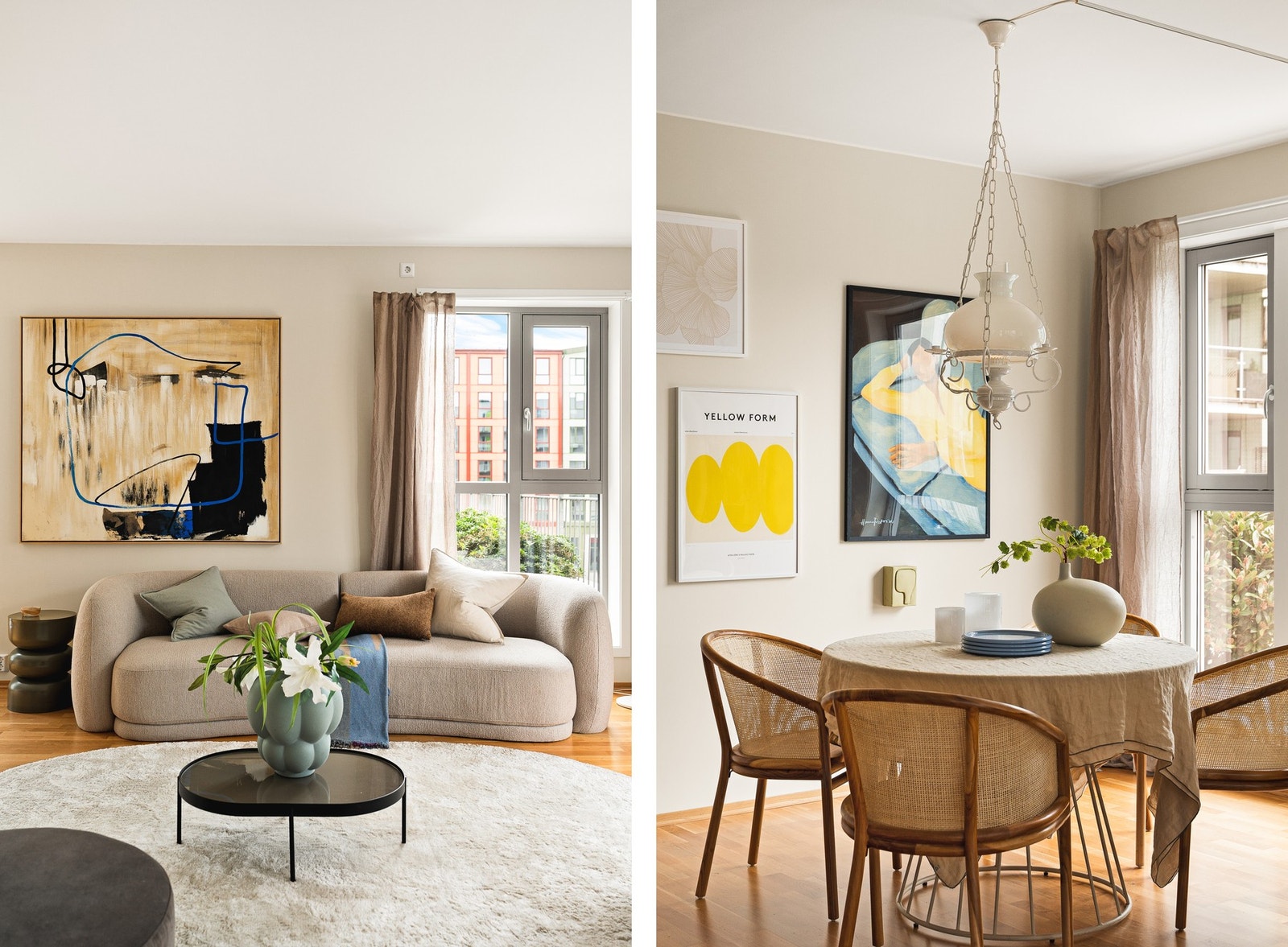 Leiligheten har balansert ventilasjon som sørger for et sunt inneklima. Galleribilde