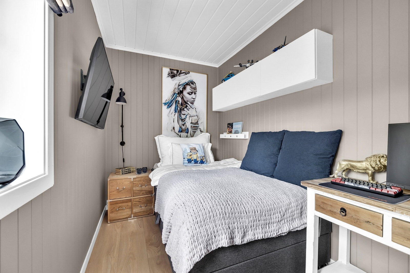 Det andre soverommet passer ypperlig som kontor, gjesterom eller barnerom. Galleribilde